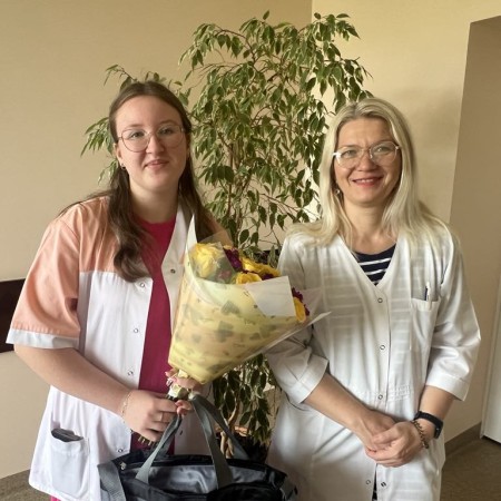 A thank you to VDU student Bernadeta Bunzaitė for her volunteer work at Alytus District PHC