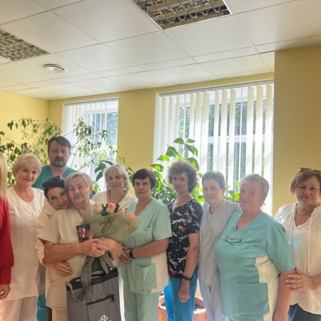 The team said farewell to long-time nurse Angelė Vasiliauskienė